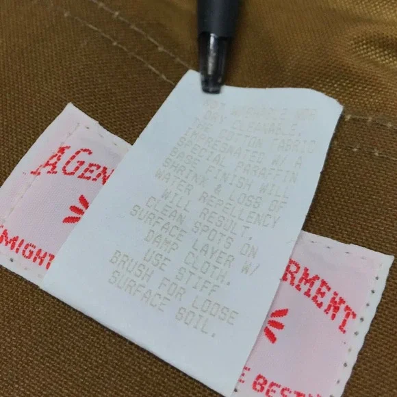 CC Filson Tin Cloth Packer Coat Jacket Mens L Brown Oil Finish Wool Liner USA - Picture 7 of 16